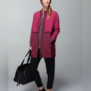 Lululemon Cocoon Car Coat | Rare 2014 Edition | Size M | Rust Berry